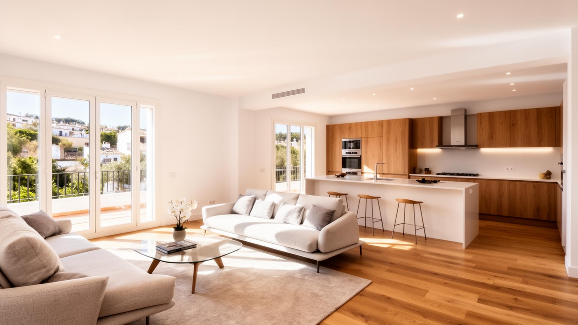 Interior de vivienda reformada por Eco-Layer en Madrid